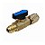 Conector valvula bola sae 1/4 x 1/4 sae gas r410a | amarela - Imagem 4