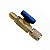 Conector valvula bola sae 1/4 x 1/4 sae gas r410a | amarela - Imagem 1