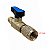 Conector valvula bola sae 1/4 x 1/4 sae gas r410a | amarela - Imagem 3