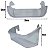 Prateleira freezer da geladeira electrolux ss74 ss75 ss76x - Imagem 3