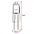 Lâmpada coifa fischer talent / island 12v 20w (1 par) - Imagem 2