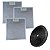 3 Filtro Aluminio + Carvão Depurador Electrolux DE60X DE60B - Imagem 1