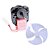 Motor + hélice ventilador geladeira brastemp consul | 220v - Imagem 1