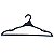 3 Cabides Plástico Preto Secadora De Roupas Fischer Original - Imagem 2