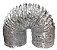 Duto Flexível Aluminio Coifa Secadora Exaustor 2,10X10,5CM - Imagem 1
