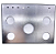 Mesa De Vidro Para Fogão Atlas Agile up Glass 5 Boca orignal - Imagem 4