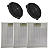 Kit 2 Filtros Carvão + 3 Filtros alumínio Coifa - Imagem 1