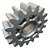 Engrenagem Motor Rossi Externa M4 17 dentes Dz3 DZ4 Nano - Imagem 2