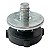 Kit 4 Pé Nivelador Lava e Seca Philco PLR12B PLS12B - Imagem 2