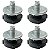 Kit 4 Pé Nivelador Lava e Seca Philco PLR12B PLS12B - Imagem 1