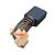 Kit 2 Escova de Carbono Motor Esmerilhadeira Philco PEM01 - Imagem 2