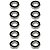 Kit 10 Rolamento 6205-2RS Para Lavadora Electrolux LF11 TOP6 - Imagem 1