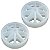 Kit 2 Roda Traseira Geladeira Brastemp BRY48 BRM55 BRX45 - Imagem 1