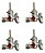 4 Ramal Registro Sem Rosca Fogão Cooktop Fischer Platinium - Imagem 1