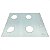 Tampo Vidro Fogão Cooktop Fischer 4 Queimadores Branco - Imagem 1