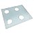 Tampo Vidro Fogão Cooktop Fischer 4 Queimadores Branco - Imagem 5