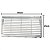 Grade 45cm Para Ar Condicionado Space Springer 18K a 60K BTU - Imagem 2