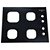 Mesa Tampo Vidro Fogão Cooktop Brastemp 4 Bocas Preto BDD62A - Imagem 4