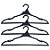 Kit 6 Cabide Plastico Preto Secadora Roupas Fischer Original - Imagem 4