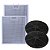 2 Filtro Aluminio + 2 Carvão Para Coifa Philco PCO90G - Imagem 1