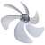 Hélice 6 Pás Ventilador Britânia B30 Silencium Mega Turbo - Imagem 6