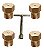 Chave + 4 Bico Injetor Gicle Fogão Cooktop Fischer Gn - Imagem 1