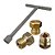 Chave + 5 Bico Injetor Gicle Fogão Cooktop Fischer Glp - Imagem 4