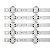 Kit 5 Barra Led Tv LG 60um7270psa 60un7310psa Agf30150701 - Imagem 5