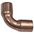Conexão de Cobre Curva Longa 90º 1/4" Com Parede 0,50mm - Imagem 2