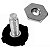 Pé Nivelador para Lava e Seca Samsung DC97-00920U WD0854 - Imagem 4