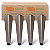 Kit 4 Pés Refrigerador Frigobar Retro Brastemp BRA08 Dourado - Imagem 1