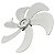Hélice 6 Pá 36,5cm Ventilador Philco Mega Turbo Master Power - Imagem 3