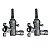 Kit 2 Registro Ramal Auxiliar P/Fogão Cooktop Atlas Agile 14 - Imagem 1