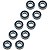 Kit 10 Rolamento Esferas 6202 2RS 15x35x11mm Para Lavadora - Imagem 1