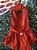 Roupa Vestido Luxo Vermelho com Laço M - Imagem 4