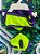 Roupa Bíquini Verde Neon com Roxo P - Imagem 1