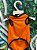Roupa Halloween Laranja P - Imagem 3