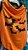 Roupa Halloween Laranja Morcegos P - Imagem 2