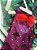 Roupa Vestido Argola Roxo com Laço Vermelho P - Imagem 2
