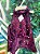 Roupa Vestido Argola Roxo com Laço Vermelho P - Imagem 3