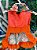 Vestido Pet Flores Laranja P - Imagem 3