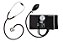 Kit Conjunto Esfigmomanômetro  + Estetoscópio Profissional - Preto - Imagem 1
