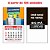 4. Ímã com calendário 2027 - 60x50 mm - 100 unidades - Imagem 1