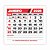 2. Bloco de calendários 2026 - 74x70 mm - Folha destacável - Imagem 1