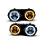KIT 4 FARÓIS LED 5.75 COM SUPORTES CARGO 815 2628 e MB1938S - Imagem 3