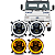 KIT 4 FARÓIS LED 5.75 COM SUPORTES CARGO 2428 1722 2422 (2001 a 2019) - Imagem 1