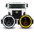 FARÓIS LED ANGEL EYES VW CONSTELLATION COM SUPORTES LANTERNA - Imagem 1