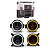 KIT 4 FARÓIS ANGEL LED COM SUPORTES PARA VW CONSTELLATION - Imagem 1
