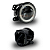 PAR FAROL AUXILIAR ANGEL EYES 4" LUZ BAIXA/ALTA DRL SETA - Imagem 2
