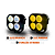 PAR FAROL DE MILHA 40W DUAL COLOR STROBO - Imagem 4